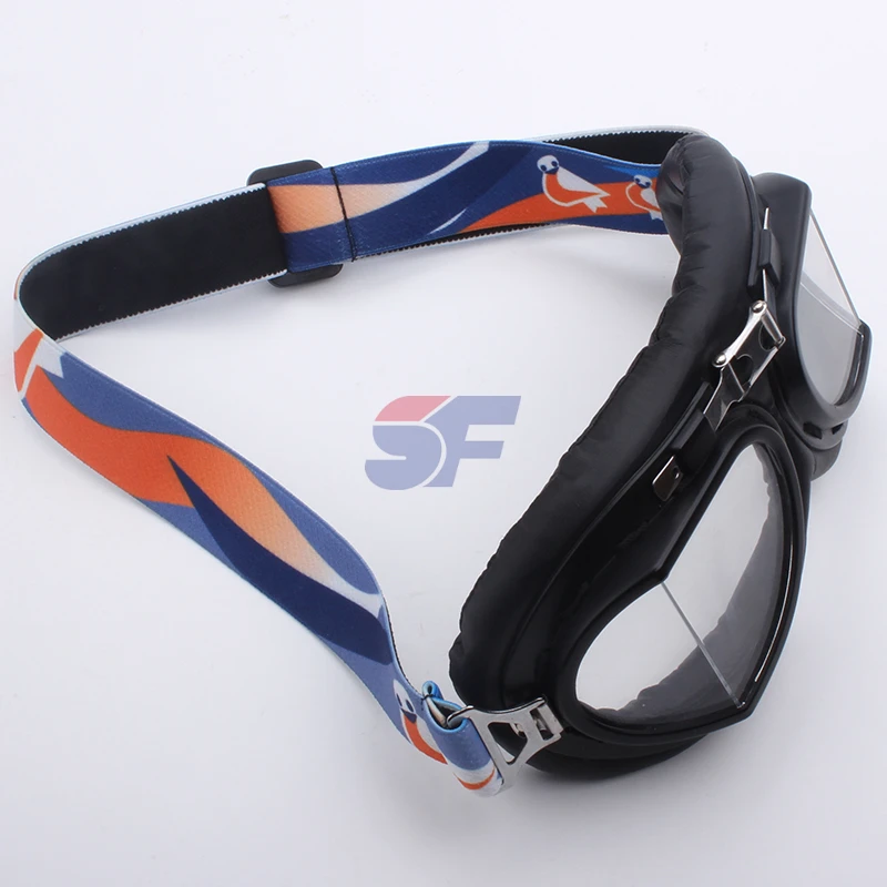 Ad  fashion 100% custom elastic webbing ski goggle straps