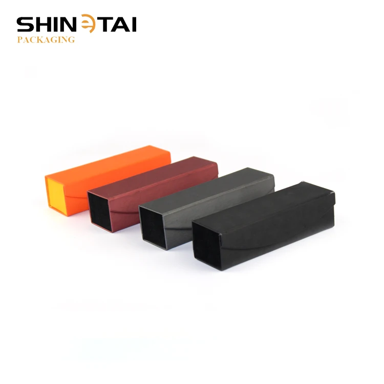 Фабричная складная коробка для очков из искусственной кожи, картонная коробка для оптических очков для чтения, упаковочная коробка для очков