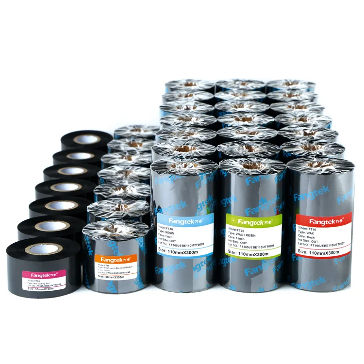 35mm*300m Wash care resin thermal transfer ribbon for satin/nylon label print