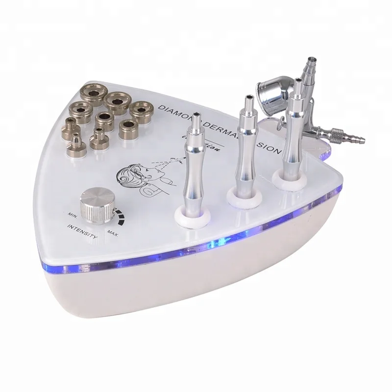 Home use facial machine 2 in 1 diamond dermabrasion machine with diamond dermabrasion and oxygen sprayer