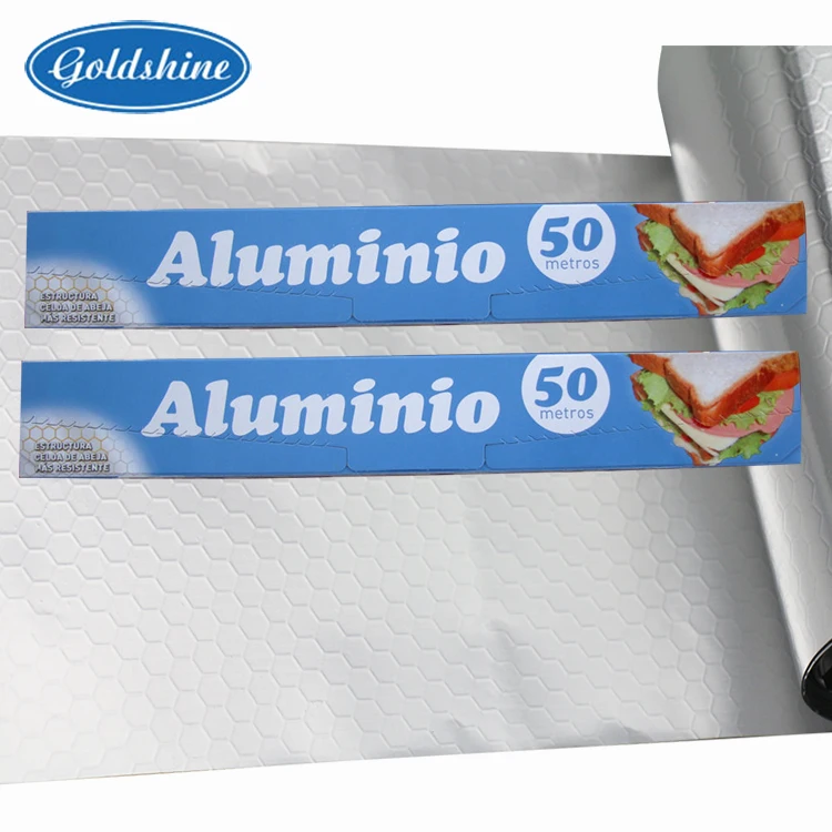 OEM pre-folded pop up Household foil alu catering foil embossed sheet