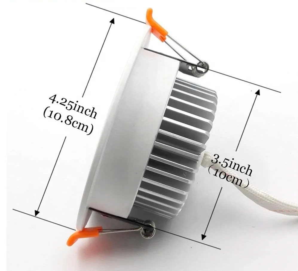  9w СИД диммируемого точечного светильника smd 4 дюйма точечный
