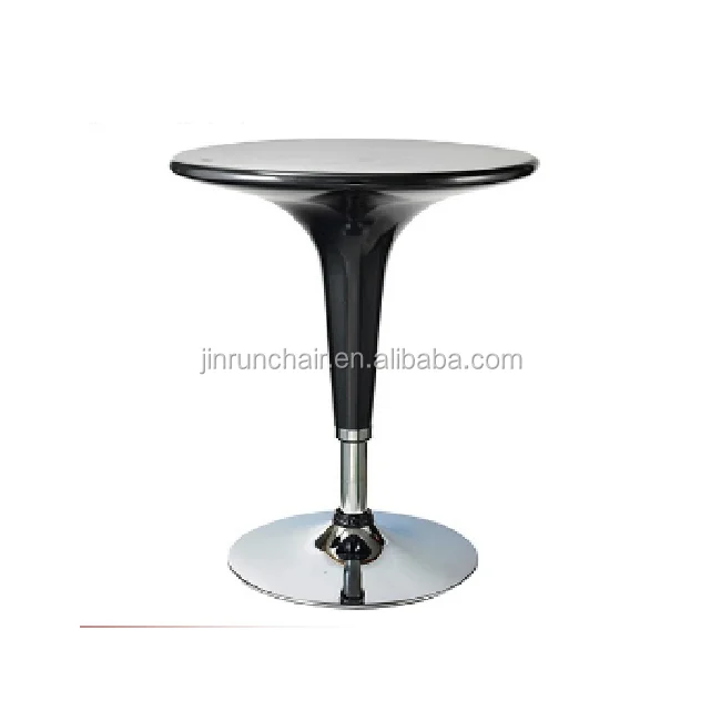 Популярный новый товар 2018 года, современный дизайн, черный портативный коктейльный высокий стол с металлическими ножками, обеденный стол для бара