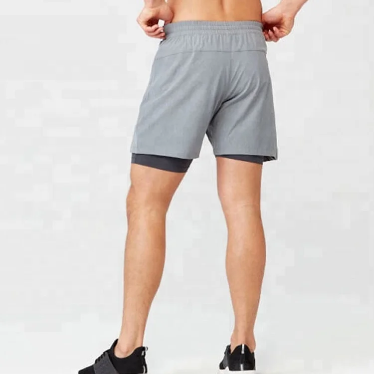 Mens Short Quick Fit Sexy Polyester Spandex Gym Shorts