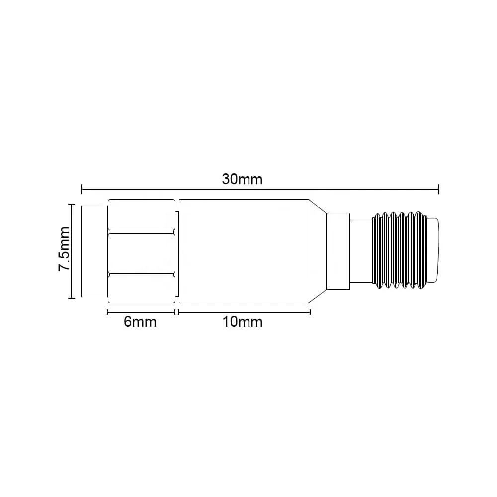 SMA coaxial fixed attenuator,DC to 3GHz,2W 1db.2db.3db.5db.6db.10db.20db.30db.40db.50db Attenuator