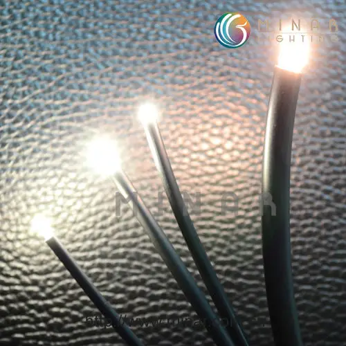 Decorative Plastic End Light Multi-string Fiber Optic Light Cable