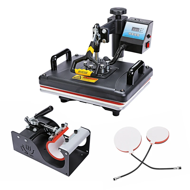 Combo Heat press machine 4 in 1 29x38cm for T-shirts mugs and plates