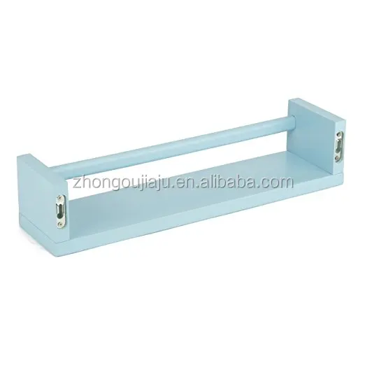 Custom Wooden Floating Wall Mounted Shelf Nursery Floating folding hanging storage shelf Kids mini book shelf