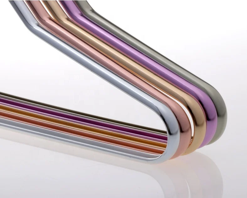 
Wholesale aluminum color metal baby girl doll clothes hangers white 