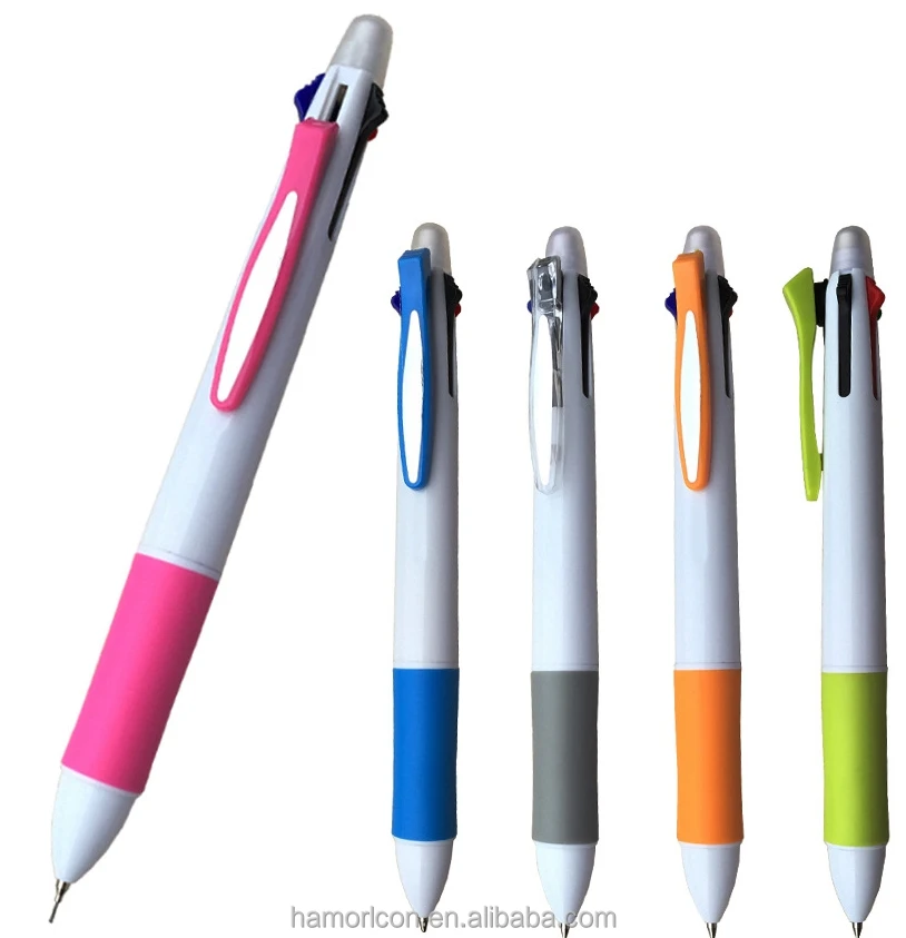 4 in 1 ballpoint multifunction pen and pencil
