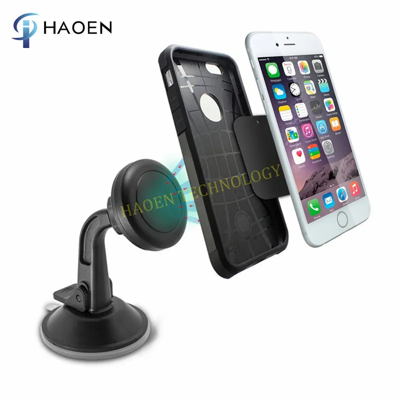 
Universal Silicone Car Dashboard Magnet Phone Holder 360 Degree Rotating Magnetic Cell Phone Stand Car Mount 