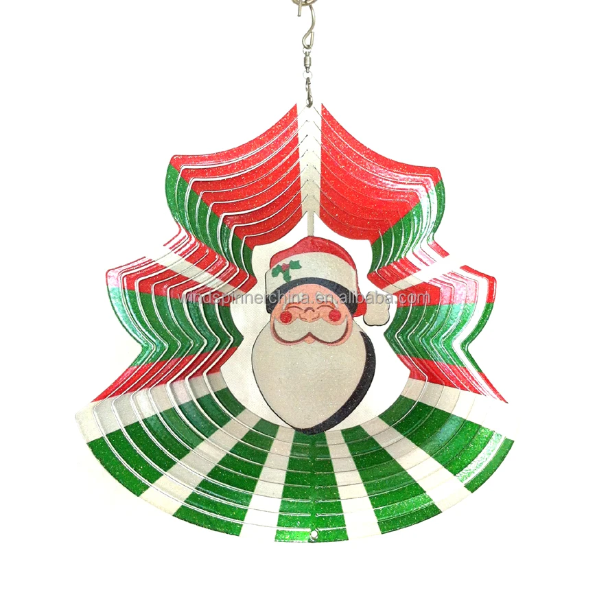 
Wholesale stainless steel wind spinner--Christmas 