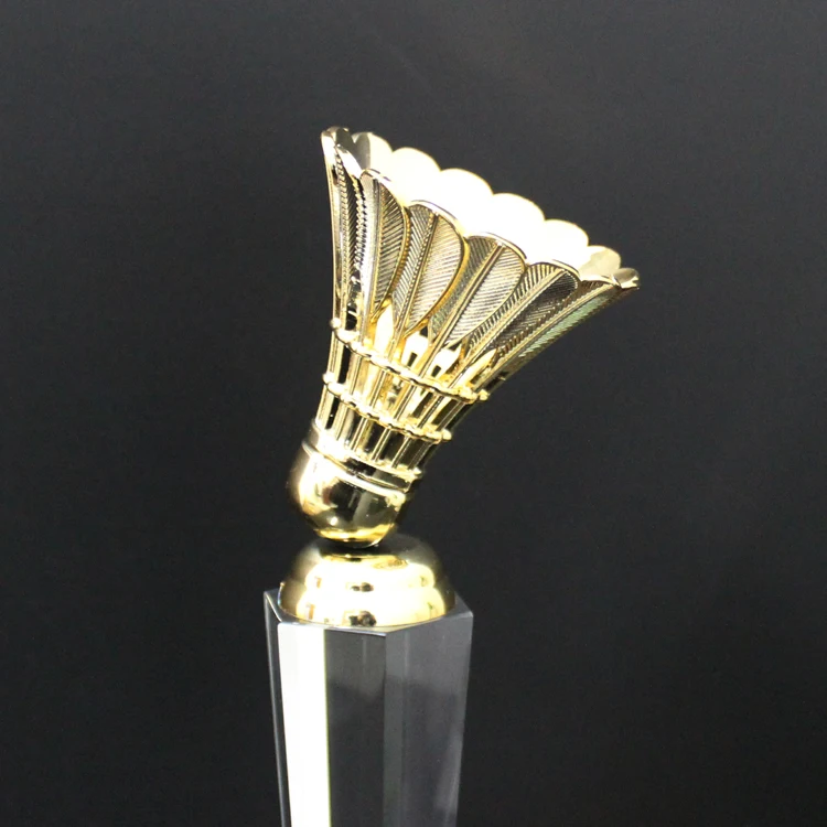 beautiful cheap medal badminton award trophy