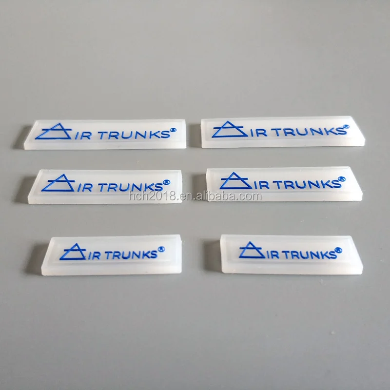 Рельефный Прозрачный 3D Резиновый Логотип Силиконовая этикетка для одежды