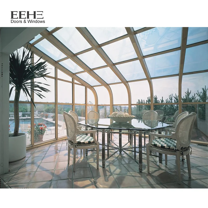 Outdoor Aluminum Frame Glass Sunrooms For Sale