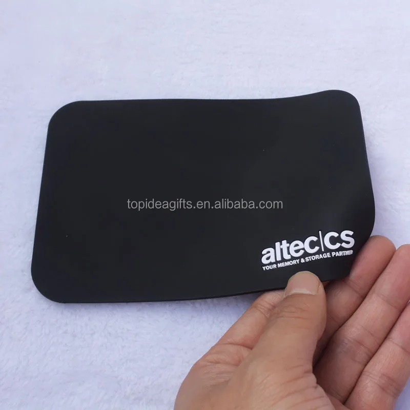 Factory Custom raised 3D logo soft pvc rubber car anti slip mat for mobile phone Customized