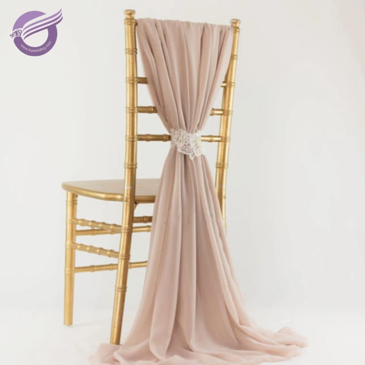 BS00662 Factory directly elegant chiffon Wedding chair decoration chair covers