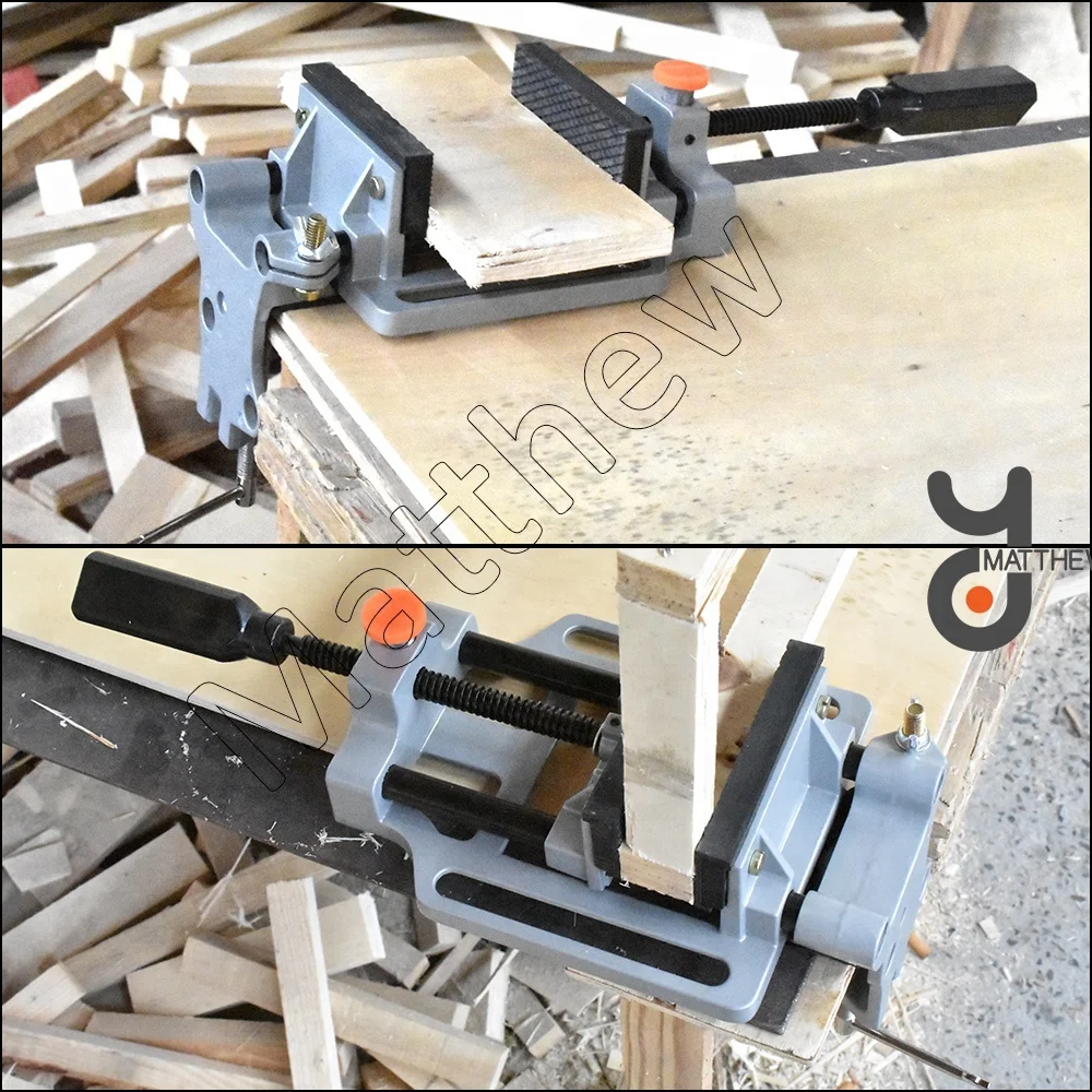 Большая глубина MT210 быстросъемные настольные тиски для деревообработки