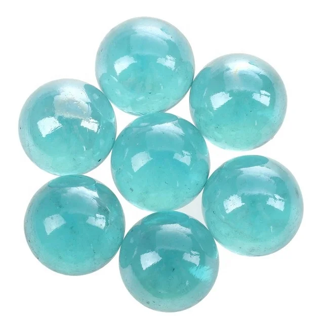 16MM And 25MM Clear Sea Blue Glass Marbles