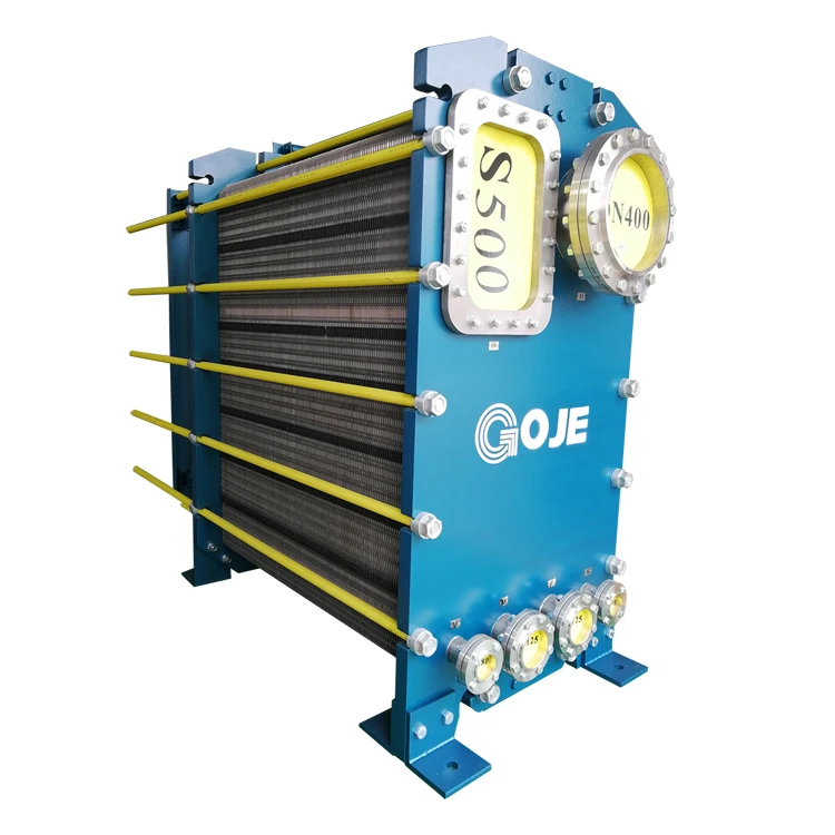 GOJE Rising Film Evaporator S500 Plate Style Heat Exchanger Titanium Carbon Steel Frame