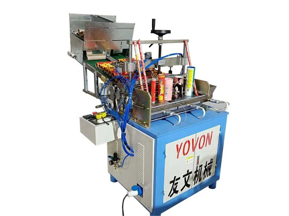 fireworks/food packing machine paper tube labelling machine