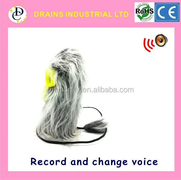 Funny record with voice change plush toys