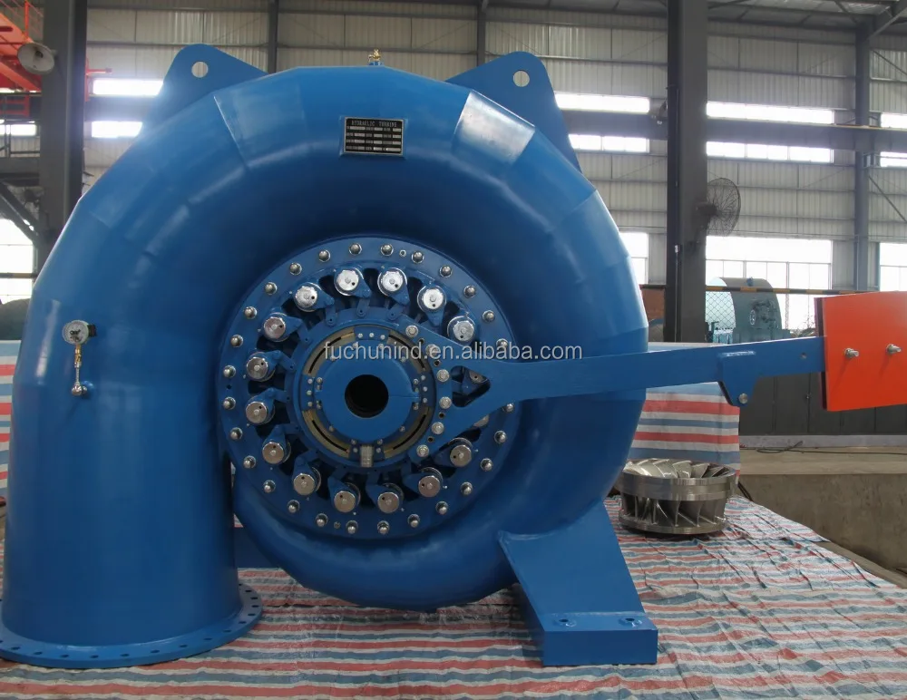 800kW Small Francis Water Turbine Generator with Hydraulic Heavy Hammer