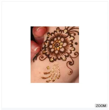 nonirritant Glitter Henna Cone