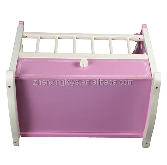 Safe/healthy/high/solid wooden doll bed