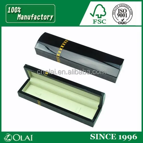 Painted Stock Solid Wooden Box Wholesale,High Quality Luxury Wooden Jewellery Box,Custom Black Shiny Lacquer MDF Wooden Gift Box