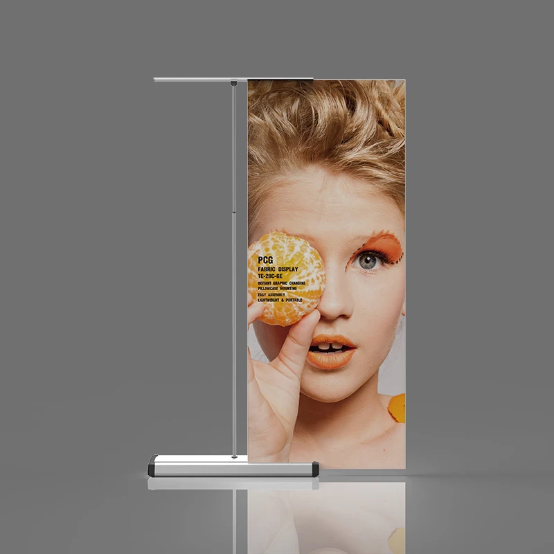 Подставка для баннеров из ткани 85*200 выдвижная стойка рекламы Алюминиевая