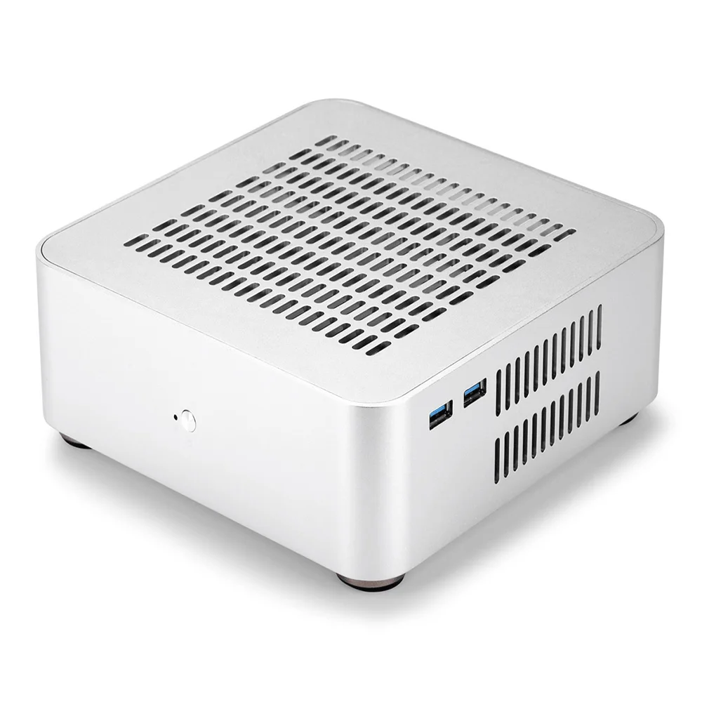 RGeek L80S USB 3.0 Mini PC Case Desktops Chassis Mini ITX Case with Top Cover Holes