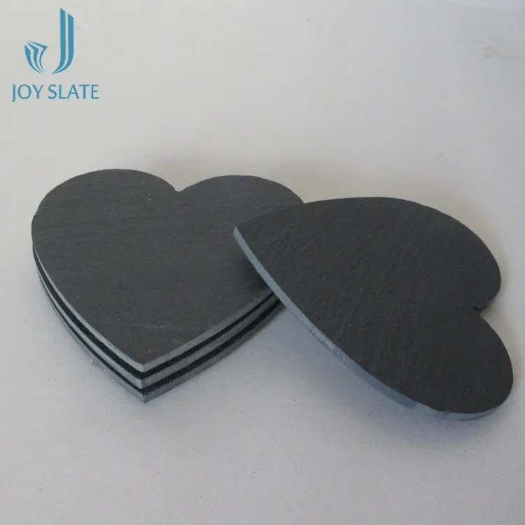 Natural Black Slate For Desk Replacement Fashionable Design With Great Price Square Stone Beer Cup Coaster Tea Mat Detail