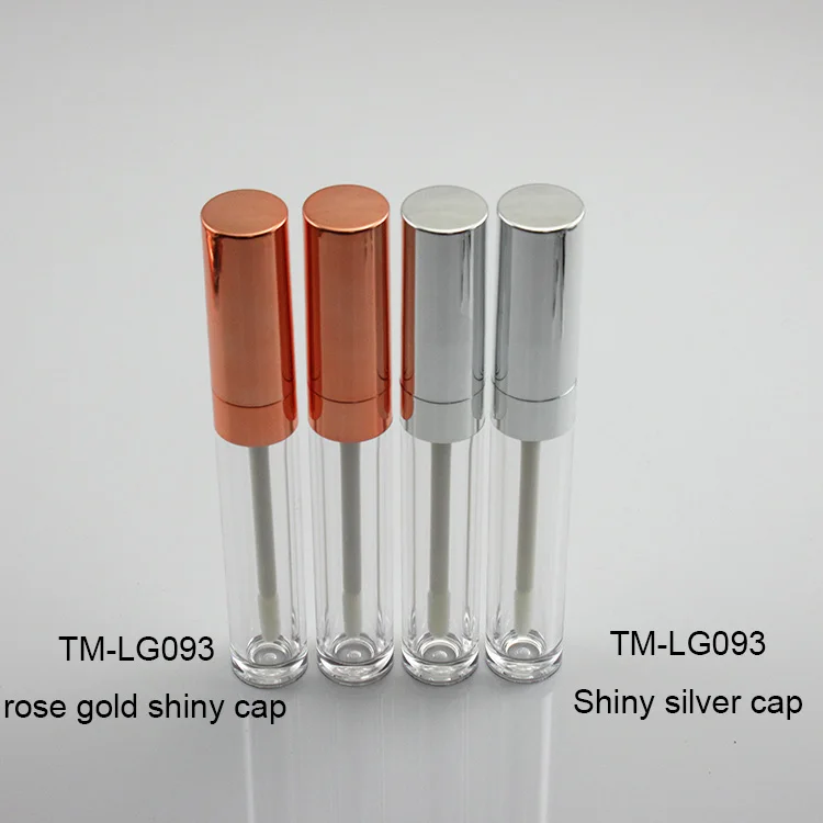 
Free shipping MOQ 500pcs TM-LG093L wholesales 6ml rose gold/silver lip gloss container empty lip gloss case 