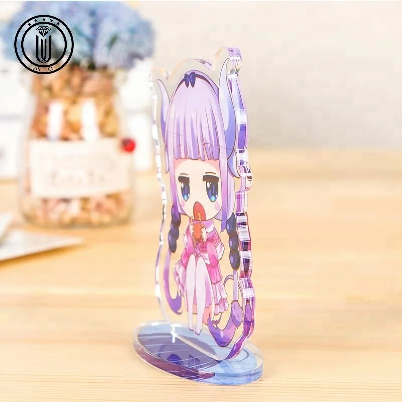 Пользовательские чай аниме стенд двухсторонние акриловые стоящего