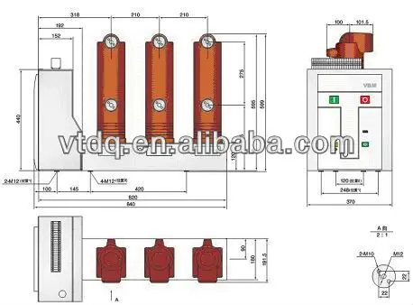 
Epoxy Resin Embedded poles for 12KV /24KV Vacuum Circuit Breaker for switchgear for earthing switch 