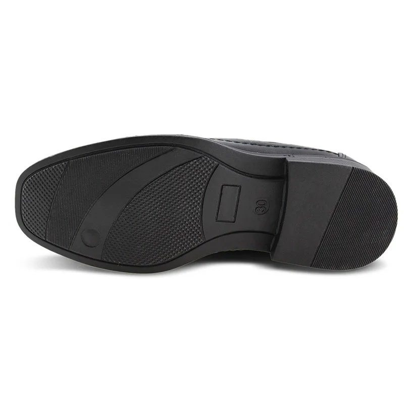 
School shoes black Kids Lace-up Comfort Dress Oxford boys uniform shoes 