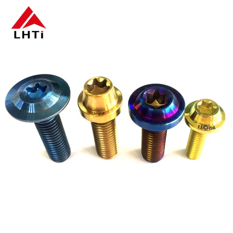 M6 M8 M10 Grade5  titanium bolts with anodizing color