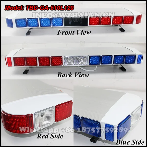HAIBANG Flashing Warning Lightbar 100W Speaker Siren Ambulance Led Light Bar