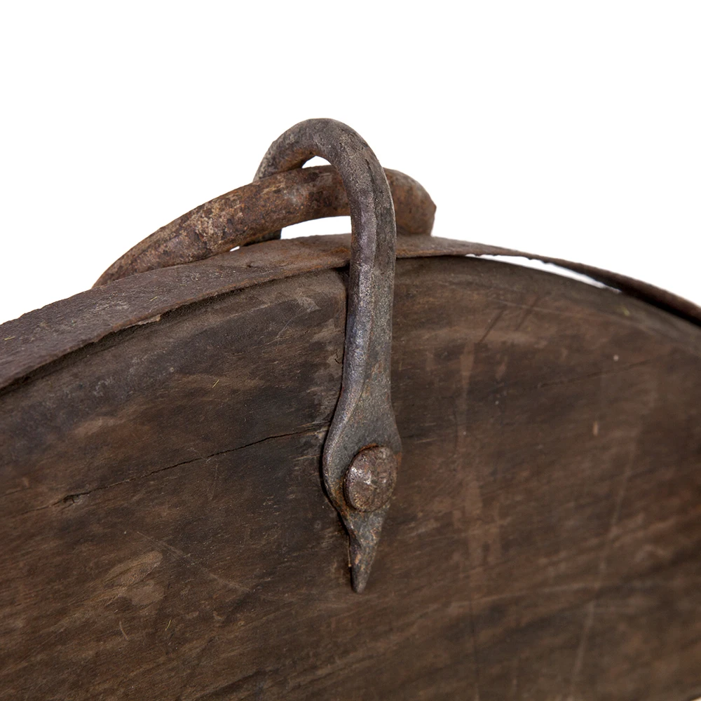 Antique wooden garden wholesale home decoration pieces accessories bucket