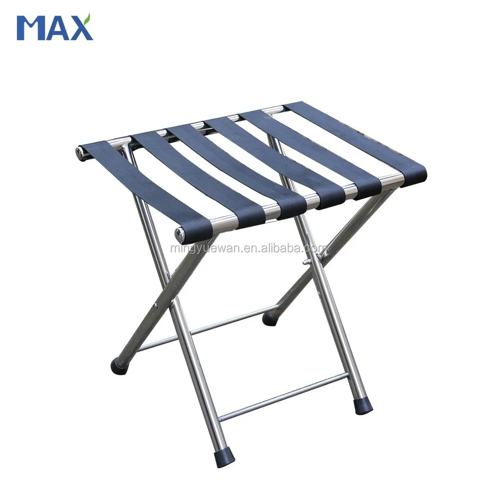 
Stainless Steel Luggage Rack Hotel Bedroom Furniture for Sale 