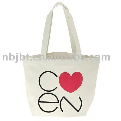 Cheap cotton canvas tote bag with custom printed logo