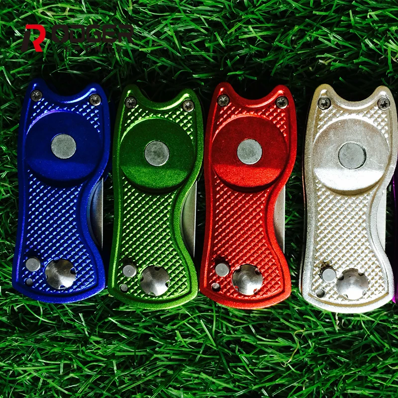 
High Quality Bulk Metal Golf Divot Tool with personalized Logo Ball Marker,colorful Pitch Fork 