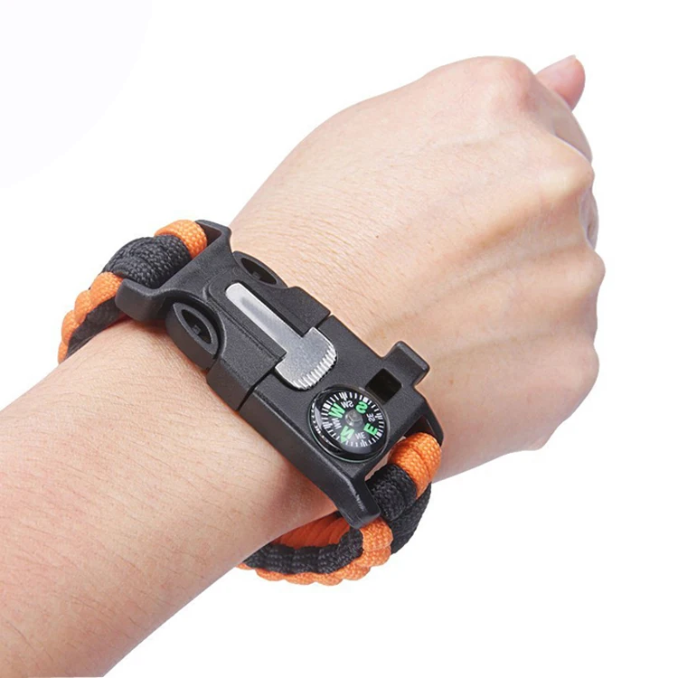 Manufacturer wholesale 550 paracord survival bracelet with logo