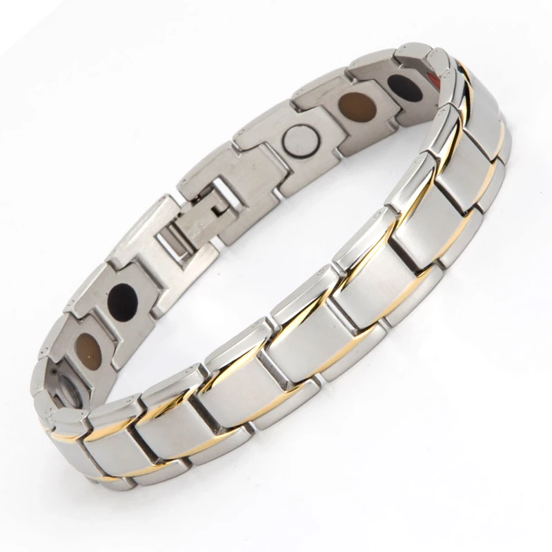 material in stainless steel or titanium help your health magnetic balance bracelet