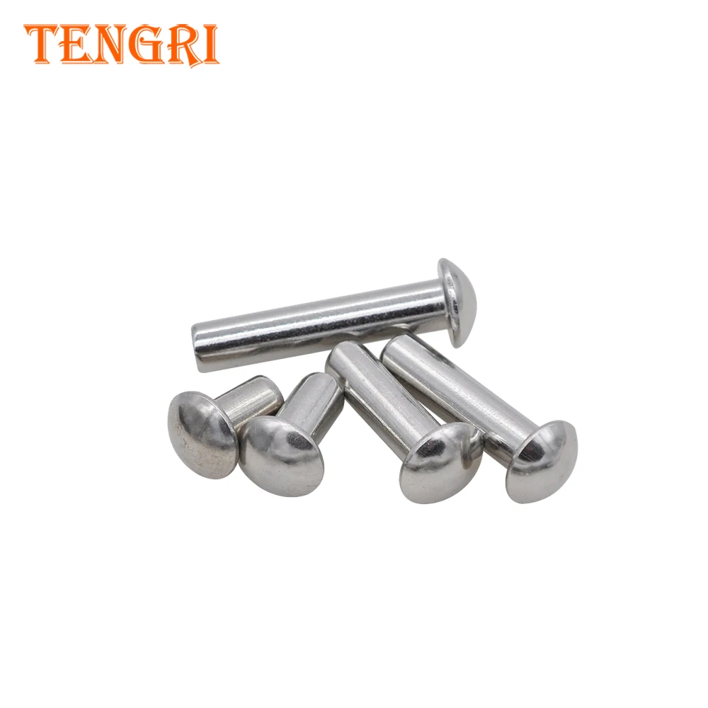 SS304 round head /mushroom head solid rivets 2*8 din660