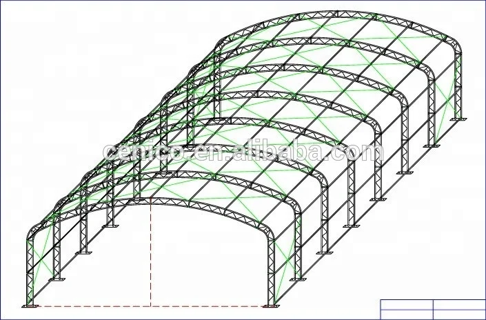 Fabric Storage Warehouse Tent , RV & Bus Shelter