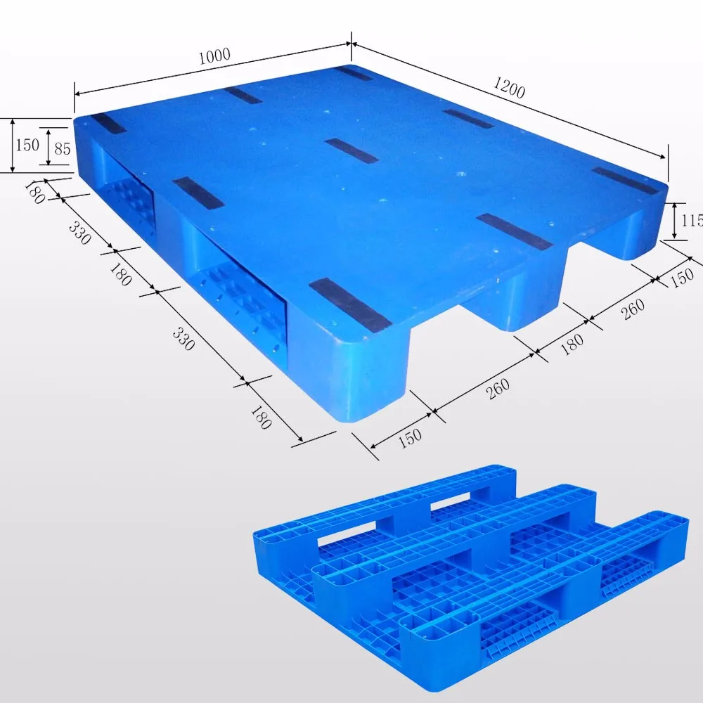 Good Quality 1200*1000 hygienic supplier of injection molded plastic pallets for racking