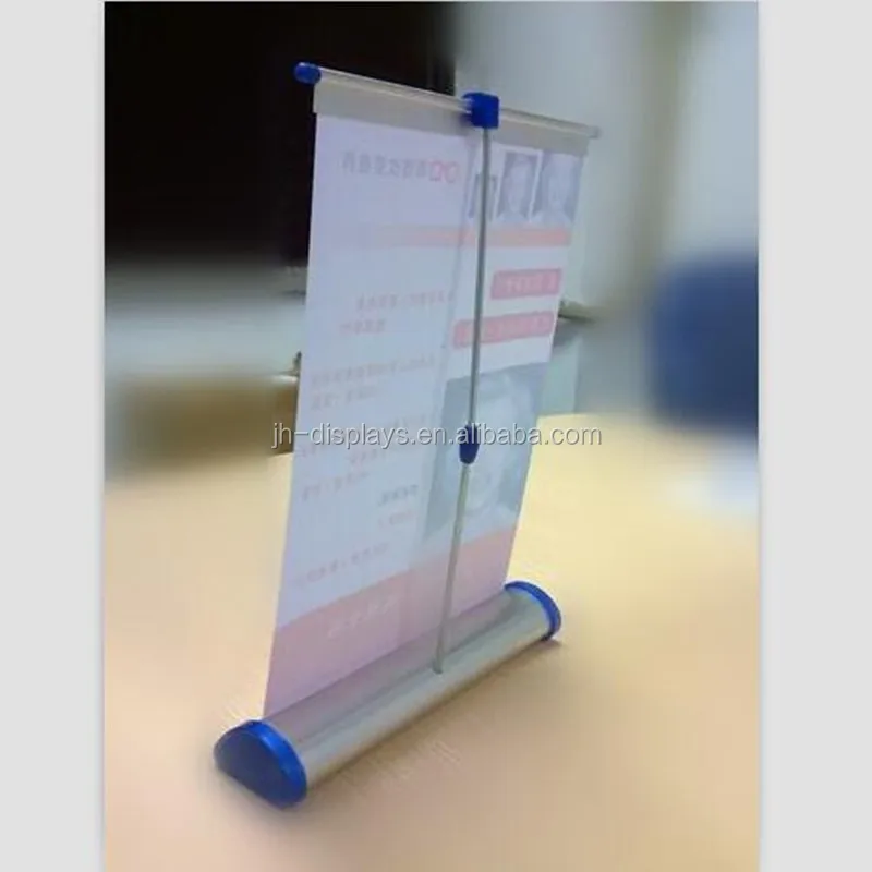 Aluminium Mini Roll Up Banner Retractable A4 Table RollUp Standee