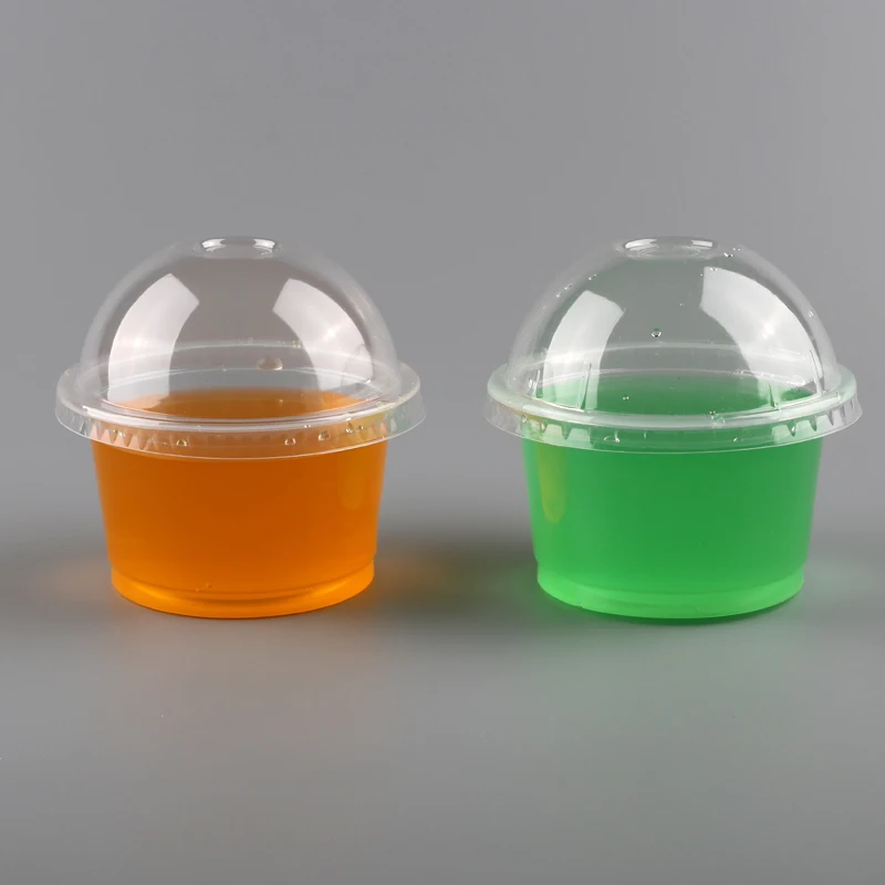 7 унций 200 мл прозрачная Одноразовая чашка из полипропилена для смузи йогурта супа мороженого с купольной